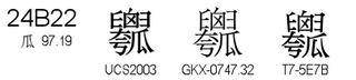 U+24B22